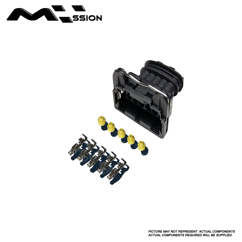 Automotive Connector Kit Female Black 5 Pin