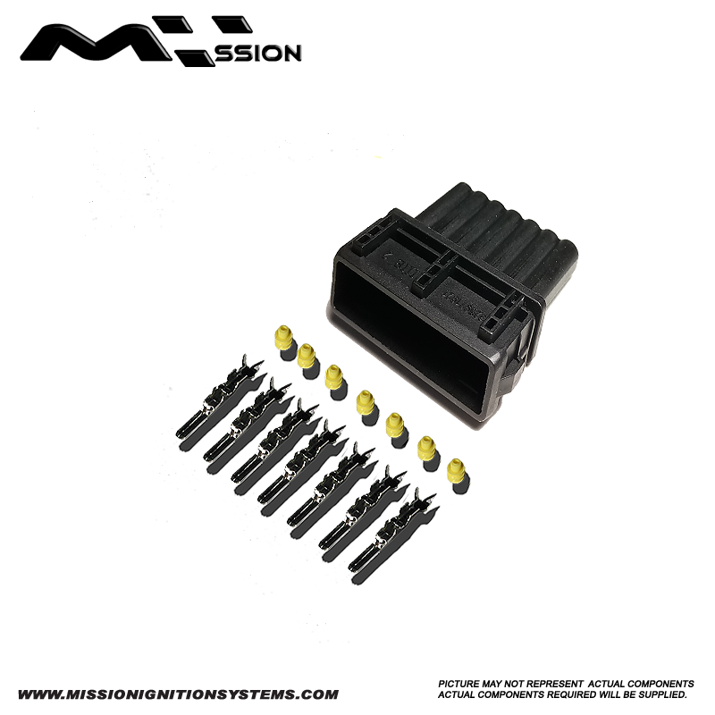 Automotive Connector Kit Female Black 7 Pin