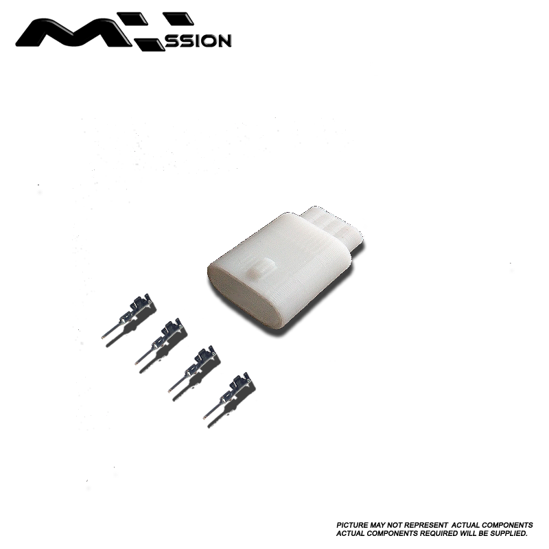Automotive Connector Kit Female White 4 Pin