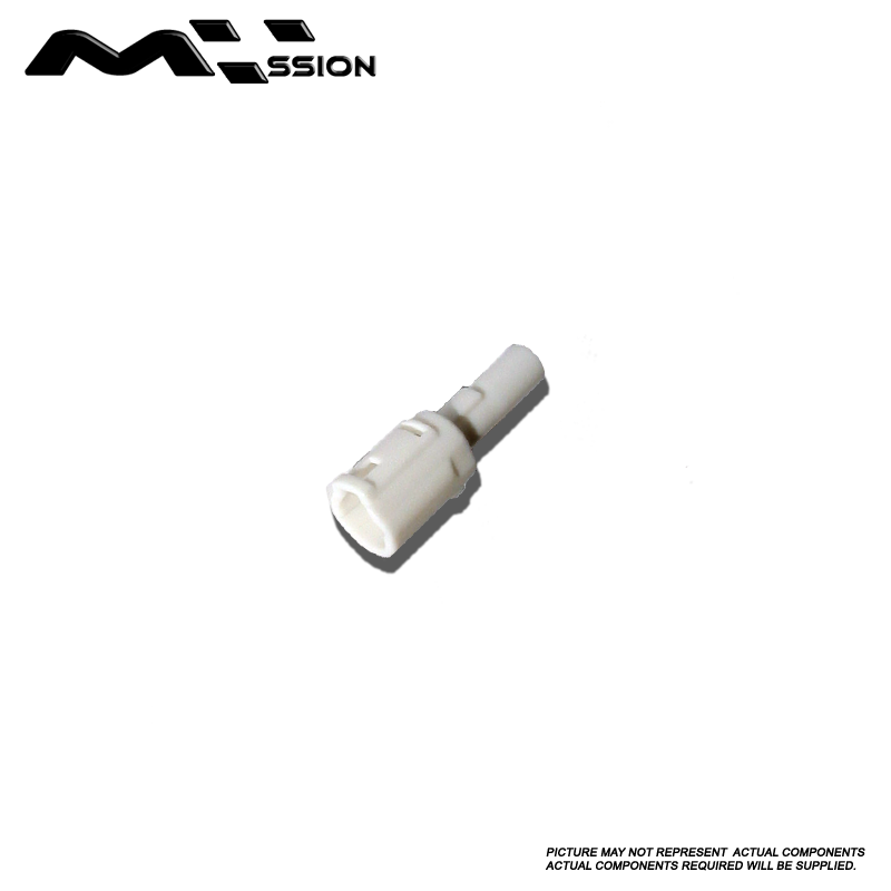 Automotive Connector Housing Male White 1 Pin