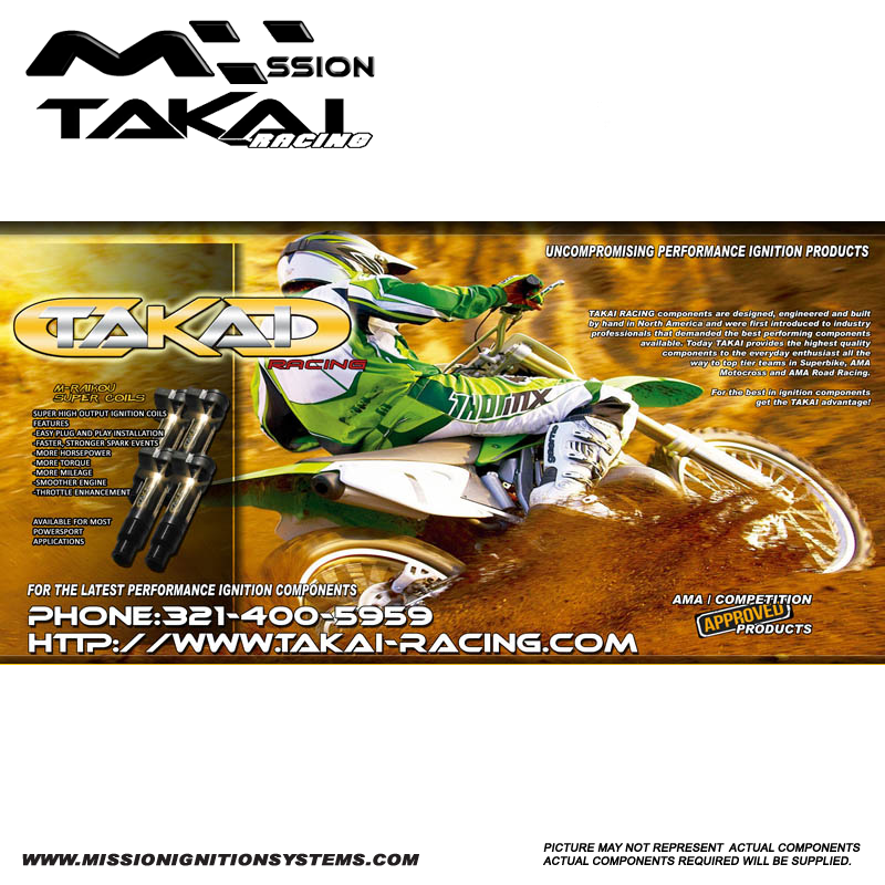 Takai -Banner Motocross 3 X 6 Feet - Click Image to Close